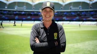 Claire Polosak has been championing female officiating in cricket.