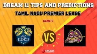 Dream11 Team Lyca Kovai Kings vs VB Kanchi Veerans Match 4 TNPL – Cricket Prediction Tips For Today’s T20 Match LYC vs VBK at NPR College Ground, Dindigul