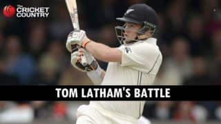 Tom Latham battles James Anderson, New Zealand, and himself