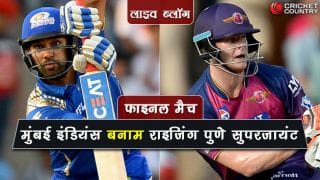 IPL 2017 Final, Live Score in Hindi: Mumbai Indians (MI) vs Rising Pune Supergiant (RPS)