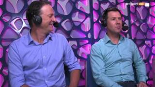 Ricky Ponting sings Mark Waugh song while commentating for BBL game