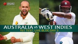 WI 148 2nd Innings | Live Cricket Score, Australia vs West Indies 2015-16, 1st Test at Hobart, Day 3: Hosts win by an innings and 212 runs