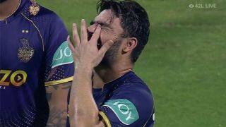 rinku singh in tears after getting out against lucknow super giants