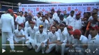 Watch Rahane invite AFG players for group photograph