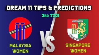 ML-W vs SIN-W Dream11 Team Malaysia Women vs Singapore Women, 3rd T20I, Saudari Cup 2019 – Cricket Prediction Tips For Today’s Match ML-W vs SIN-W at Singapore
