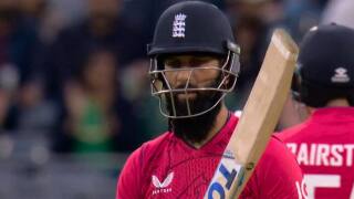 Moeen Ali smashed the fastest ever half-century for England in men’s T20Is