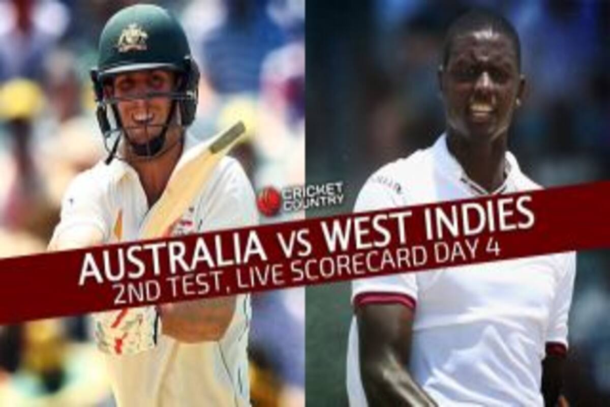 Live Cricket Scorecard Australia Vs West Indies 2015 16 2nd Test At Melbourne Day 4 Cricket Country
