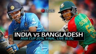 Ind 122 2 In Overs 13 5 Live Cricket Score India Vs Bangladesh Asia Cup 16 Final Ind Vs Ban At Mirpur India Win Asia Cup 16 Cricket Country