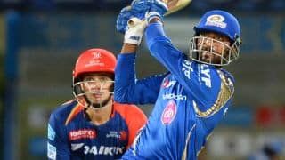 Krunal's explosive innings rockets MI to 206-4 against DD, IPL 2016
