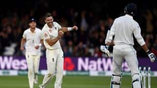 VIDEO: James Anderson runs roughshod, India collapse for 107