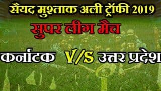 Syed Mushtaq Ali Trophy 2019, Super League, Group B: Karnataka beat Uttar Pradesh by 10 runs