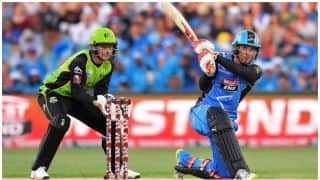 Big Bash League, 2017-18, 4th Match: Sydney Thunder need 164 runs to win against Adelaide Strikers