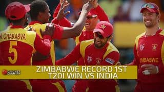 Zimbabwe record first-ever T20I win against India with 10-run win in 2nd T20I at Harare