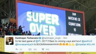 Twitter reactions: Mumbai Indians beat Gujarat Lions in Super Over, IPL 2017