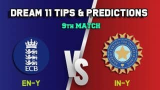 Dream11 Team England U19 vs India U19, Match 9, U-19 Tri-series – Cricket Prediction Tips For Today’s match EN-Y vs IN-Y at Chelmsford
