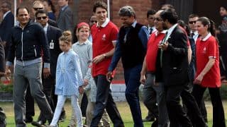 Photo: Kapil Dev, Azharuddin play cricket with Canada PM Justin Trudeau and his kids