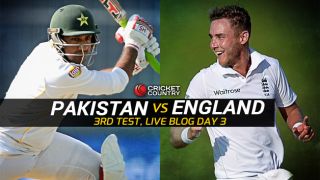 PAK 146/3, lead by 74 | Live Cricket Score Pakistan vs England 2015, 3rd Test at Sharjah, Day 3: Shoaib Malik announces retirement