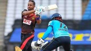 CPL 2020 Final: Kieron Pollard, Lendl Simmons Star as Trinbago Knight Riders Beat St Lucia Zouks by 8 Wickets to Win Record Fourth Title