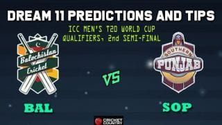 Dream11 Team Balochistan vs Southern Punjab Pakistan T20 Cup National T20 Cup, 2019 – Cricket Prediction Tips For Today’s T20 Semi-final BAL vs SOP at Faisalabad