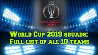 ICC World Cup Updated Squads 2019 - ICC World Cup Squad All Team, ICC ...