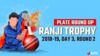 Ranji Trophy 2018-19, Plate, Round 2, Day 3: Puducherry secure innings lead over Meghalaya