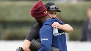 In Photos: Kane Williamson hugs Kemar Roach who lost his father recently before   New Zealand vs West Indies, 1st Test