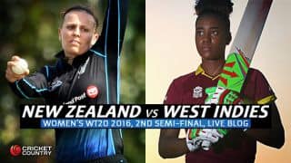 NZ W 137/8 in overs 20, Live Cricket Score New Zealand Women v West Indies Women, Women's T20 World Cup 2016, Semi-Final 2 at Mumbai: WIndies Women win by 6 runs