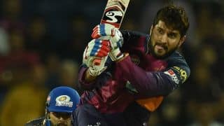 Saurabh Tiwary, Steven Smith take RPS to 159 for 5 against MI in IPL 9 Match 29 at Pune