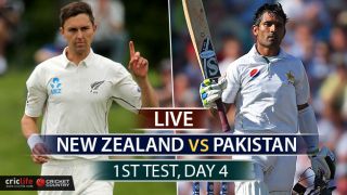 Live Cricket Score, New Zealand vs Pakistan, 1st Test Day 4 at Christchurch: NZ win by 8 wickets