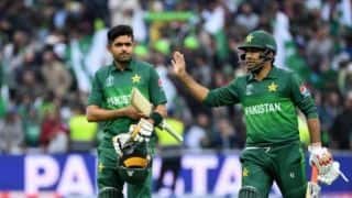 Cricket World Cup 2019: Sarfaraz Ahmed lauds Babar Azam as ‘cornered’ Pakistan beat New Zealand
