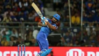 Rishabh Pant’s 78* off 27 balls powers Delhi to 213/6 vs Mumbai