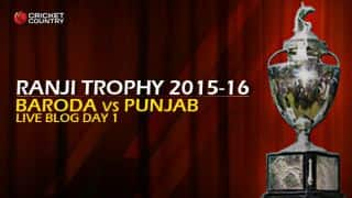 BAR 344/3 | Live Cricket Score, Baroda Vs Punjab, Ranji Trophy 2015-16 ...