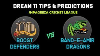 Dream11 Team Boost Defenders vs Band-e-Amir Dragons Match 15 Shpageeza Cricket League 2019 – Cricket Prediction Tips For Today’s T20 Match BOD vs BD at Alokozay Kabul International Cricket Ground