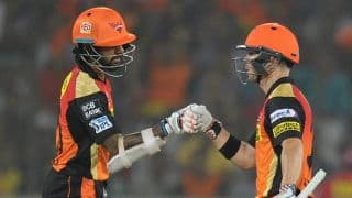 IPL 2017: Kings XI Punjab need 208 runs to win against Sunrisers Hyderabad