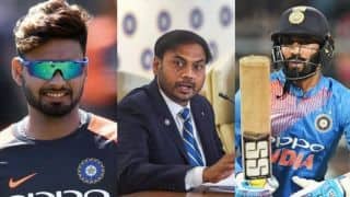 Want to give Rishabh Pant a few ODIs before finalising India’s World Cup 2019 squad: MSK Prasad Want to give Rishabh Pant a few ODIs before finalising India’s World Cup 2019 squad: MSK Prasad