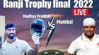 Live Score Madhya Pradesh vs Mumbai Ranji 2022 Final Day 1 Live Updates: