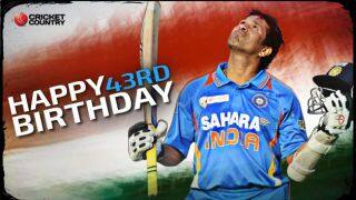 Sachin Tendulkar Celebrates 43rd Birthday Cricket Country