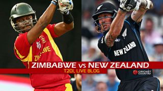 Live Cricket Score, Zimbabwe vs New Zealand 2015, only T20I at Harare, ZIM 118/8 in Overs 20: Black Caps win by 80 runs