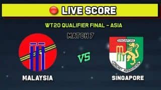 MAL vs SIN LIVE SCORE Malaysia vs Singapore, Match 7, WT20 Qualifier Asia T20 World Cup Asia Region Final – Cricket Prediction Tips For Today’s Match at Singapore