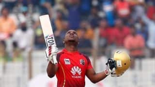 Bangladesh Premier League: Evin Lewis’ unbeaten century inflicts more misery on Khulna Titans