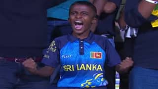VIDEO: Captain Dasun Shanaka meets young fan whose celebration went viral after 3rd T20I win