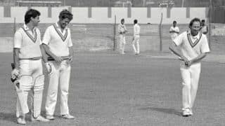 Vic Marks bowling