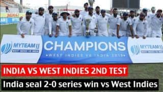 Video: India whitewash West Indies in table -topping Test Championship win