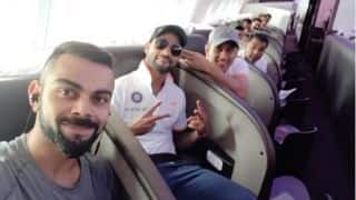 In Pictures: Kohli, Rohit , Dhoni having fun at the airport
