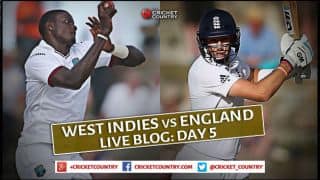 Live Cricket Score WI vs ENG 2015, 1st Test at Antigua Day 5, WI 350/7 in 137 overs: Roach, Holder save the match