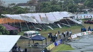 Breaking: Grandstand Of Galle International Stadium Collapses During Sri Lanka vs Australia 1st Test | VIDEO