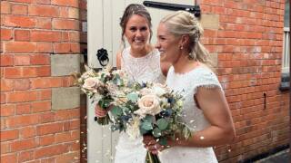 England women cricketers Katherine Brunt and Natalie Sciver tied knot in a private ceremony