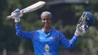 18 years old Jemimah Rodrigues hit three sixes in a row off Nilakshi de Silva