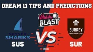 Dream11 Team Sussex vs Surrey South Group VITALITY T20 BLAST ENGLISH T20 BLAST – Cricket Prediction Tips For Today’s T20 Match SUS vs SUR at London