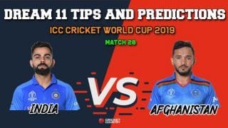 Ind Vs Afg Dream11 Prediction Icc Cricket World Cup 2019 Best Playing Xi Players To Pick For Today S Match Between India And Afghanistan At 3 Pm Cricket Country
